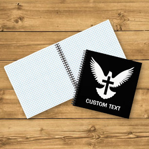 Carnet Colombe avec croix