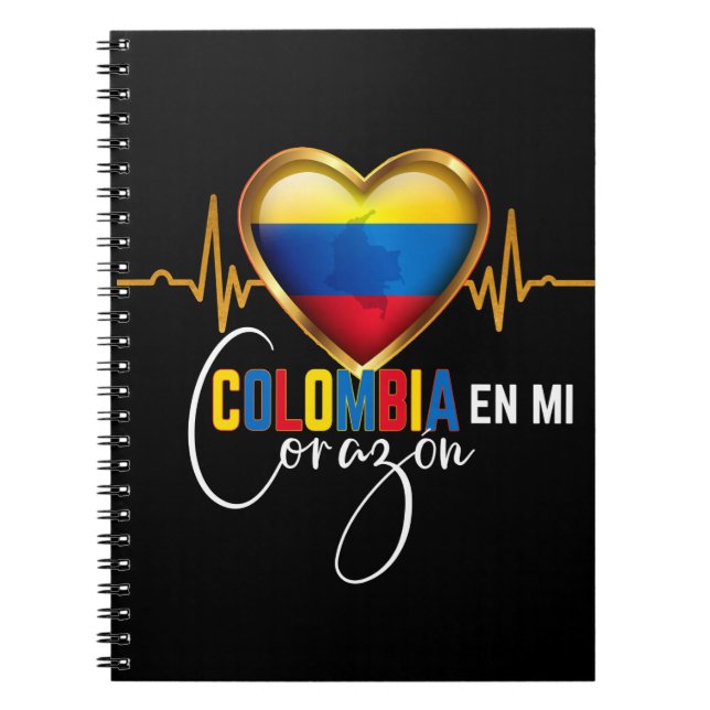 Carnet Colombia en mi Corazon Colombian Pride (Devant)