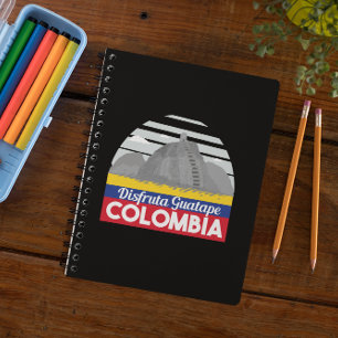 Carnet Colombie Vintage voyage de la bande de Guatape