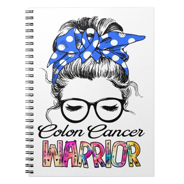 Carnet Colon Cancer Awareness Mois Ribbon Don (Devant)