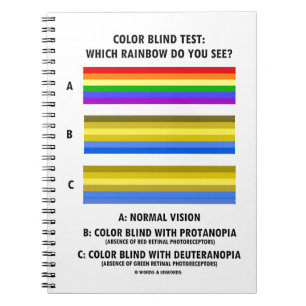 Carnet Color Blind Test Which Rainbow Do You See ?