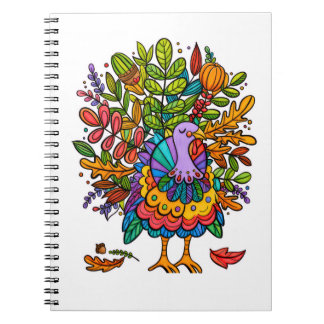 Carnet Coloré et incroyable dindon stylé drôle