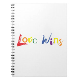 Carnet Coloré, gai, design créatif de Love Wins