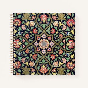 Carnet Coloré Vintage Floral Indien Mandala Motif