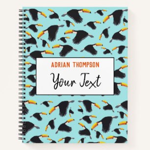 Carnet Colorée Toucan Tropical Bird Motif School