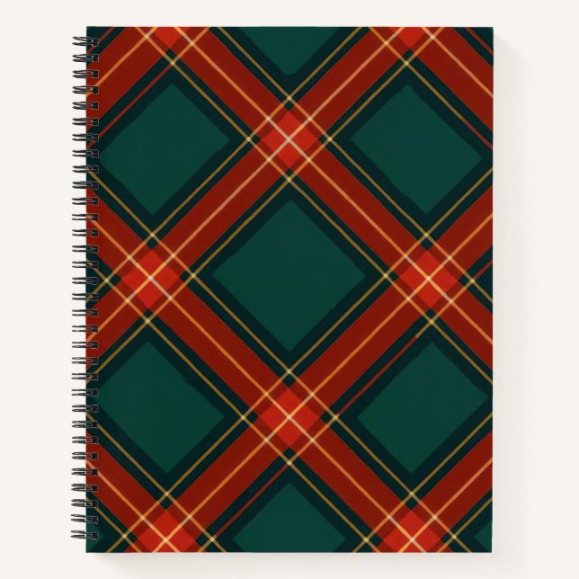 Carnet Colorful Christmas Notebook – Festive Winter Desig (Devant)