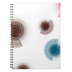 Carnet Colorful, cool, trend urban brush strokes circles