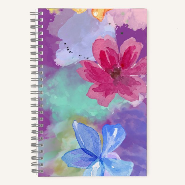 Carnet Colorful Floral Art  (Recto)