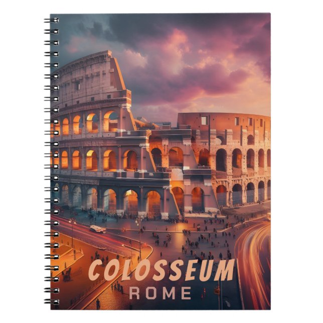 Carnet Colosseum Rome Italie Vintage voyage (Devant)