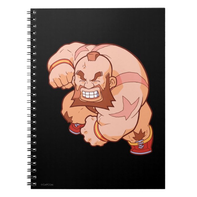 Carnet Combattant Zangief 2 de poche (Devant)