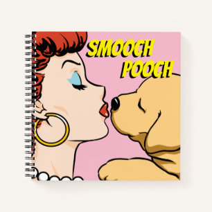 Carnet Comic Girl with Puppy Notebook - Custom