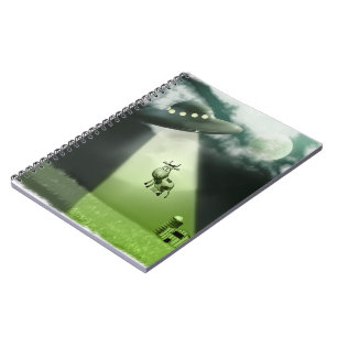 Carnet comique d'enlèvement de vache UFO