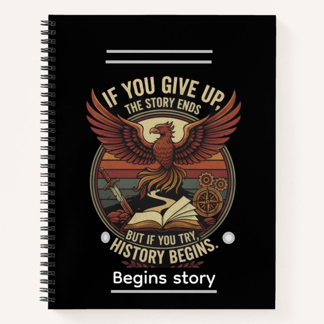 Carnet commence l'histoire (Devant)