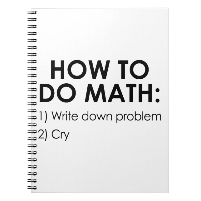 Carnet Comment faire des maths (Devant)