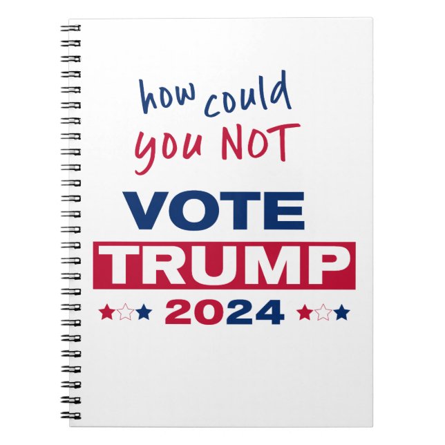 Carnet Comment ne pas voter TRUMP 2024 (Devant)