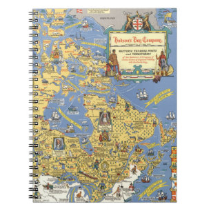 Carnet Compagnie de la Baie d'Hudson - Carte du Canada