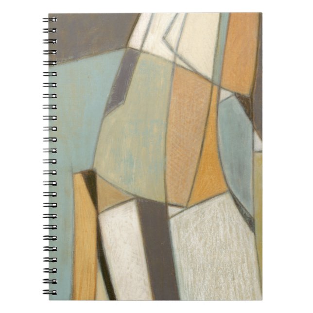 Carnet Composition Abstraite avec des couleurs bouchées (Devant)