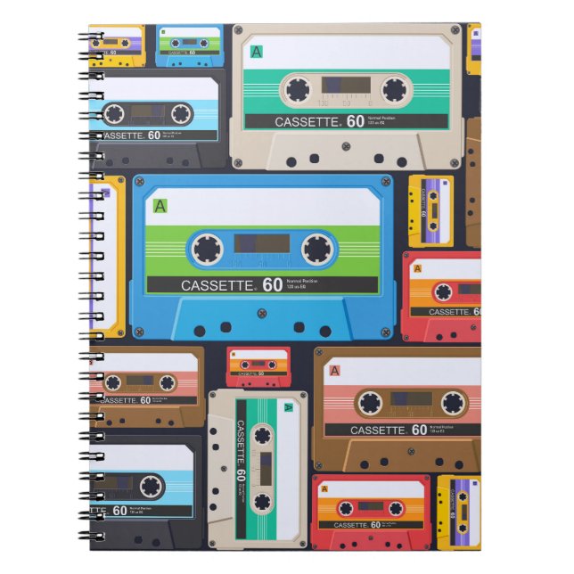 Carnet Composition Abstraite des cassettes compactes (Devant)