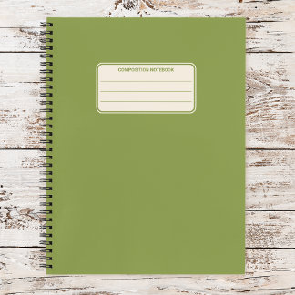 Carnet Composition de couleur unie classique vintage