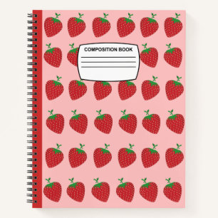 Carnet Composition en fraise sans joint