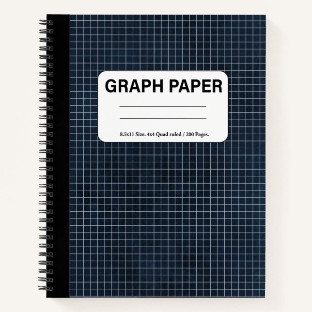 Carnet Composition en spirale de papier graphique (Devant)