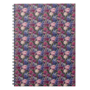 Carnet Composition florale dense de jardin anglais