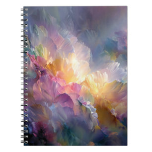 Carnet Composition florale pastel abstraite lumineuse