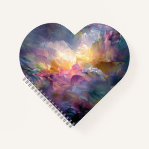 Carnet Composition florale pastel abstraite lumineuse