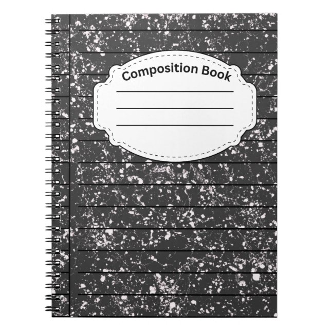 Carnet Composition noire (Devant)