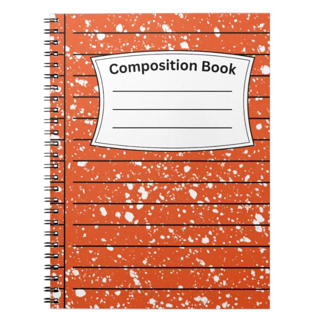 Carnet Composition orange (Devant)