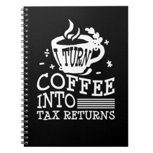 Carnet Comptable Café CPA Bookkeeper Humour Bookkeeper