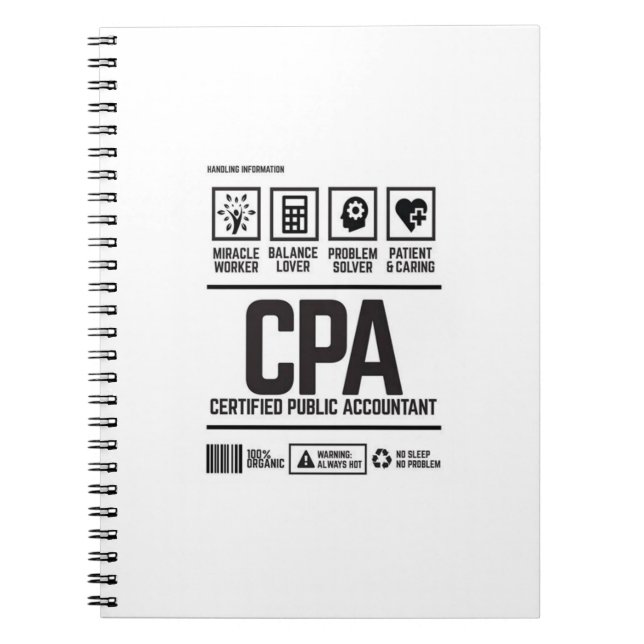 Carnet comptable public agréé - CPA (Devant)