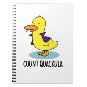Carnet Compter Quackula Drôle Canard Pun