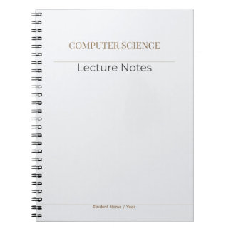 Carnet Computer Science Notebook – Minimal Academic Editi