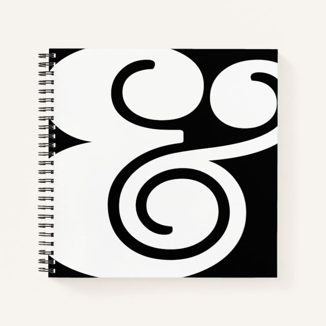 Carnet Concepteur "&" d'image | BL B/W | (Devant)
