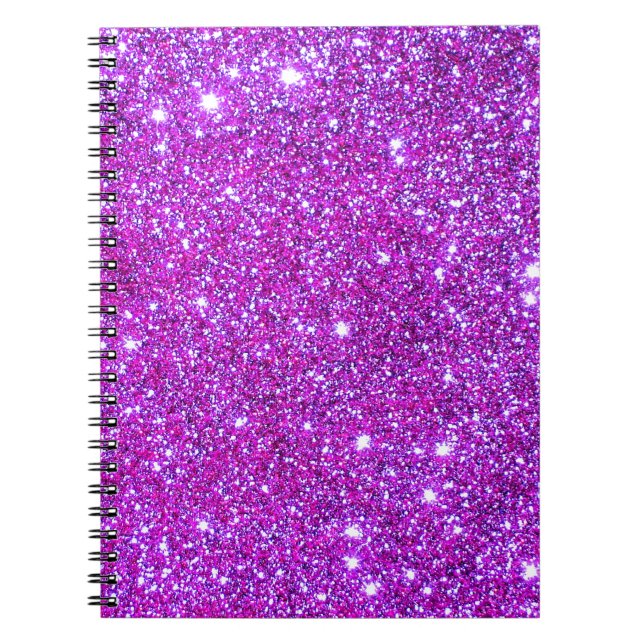 Carnet Concepteur fascinant scintillant pourpre rose de (Devant)