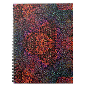 Carnet Conception Abstraite de Kaléidoscope Fractal Élect
