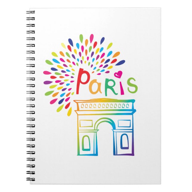 Carnet Conception au néon de Paris France | Arc de (Devant)