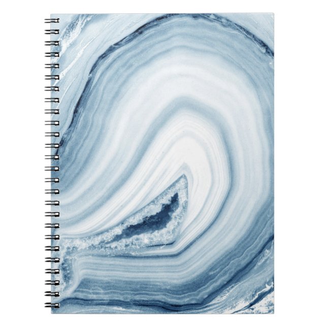 Carnet Conception bleue d'agate (Devant)