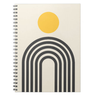 Carnet Conception d'arche et de soleil bohème