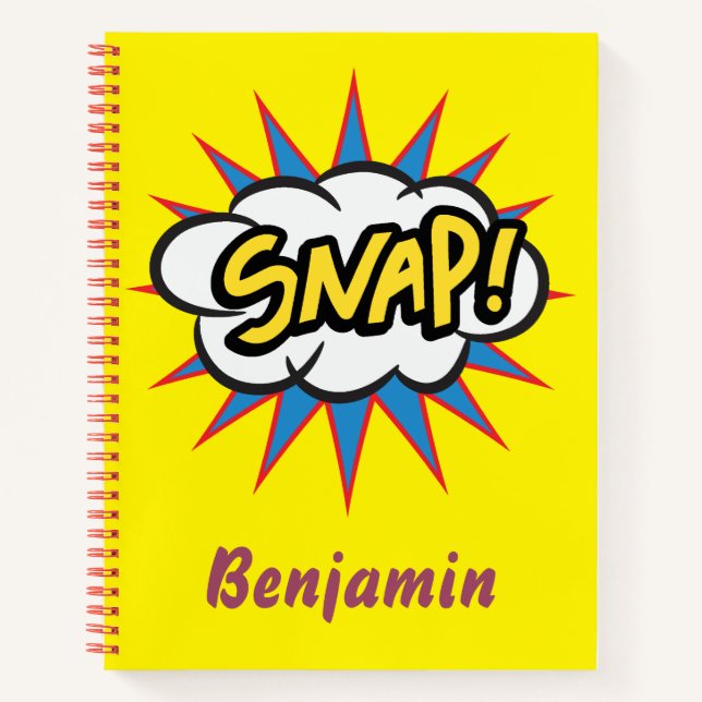 Carnet Conception de bandes dessinées Jaune Vibrant (Devant)