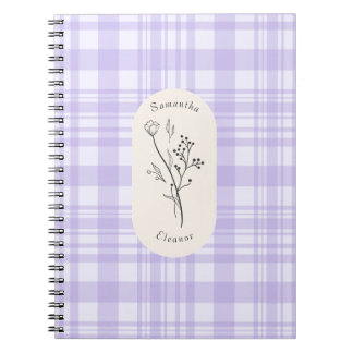 Carnet Conception de bandes violettes personnalisées