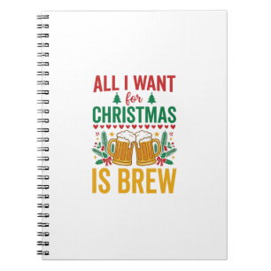 Carnet Conception de boisson de vacances Christmas Brew
