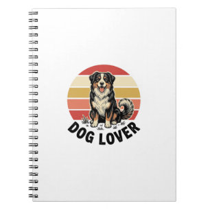 Carnet Conception de coucher de soleil de chien mignon gr