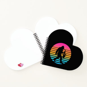 Carnet Conception de coucher de soleil rétro Bigfoot Saxo