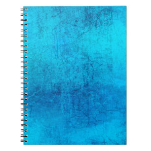 Carnet Conception de couleur unie bleue abstraite