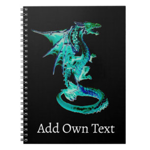 Carnet Conception de créature fantastique du dragon bleu
