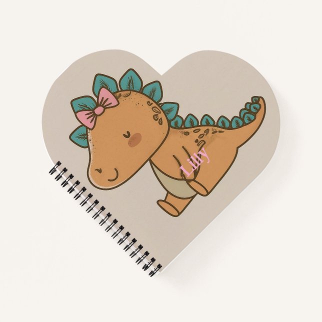 Carnet Conception de Dino mignon pour les enfants  (Devant)