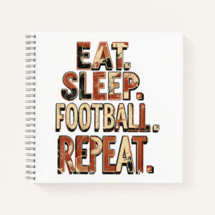 Carnet Conception de fan de football vintage   Graphique 