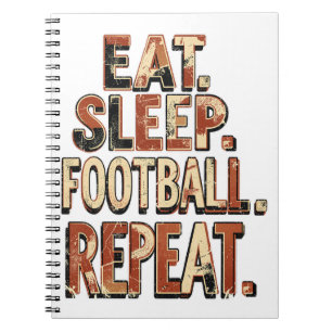 Carnet Conception de fan de football vintage Graphique